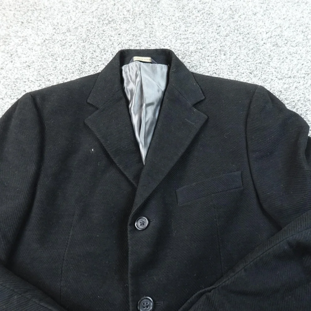 VTG Banana Republic Blazer Mens 38S Black Corduroy Sport Coat Suit Jacket Y2K